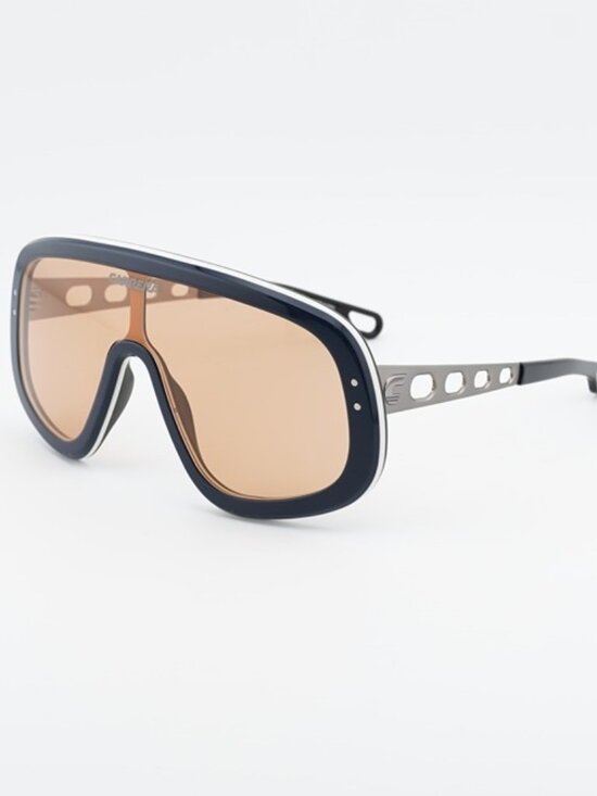 Carrera FLAGLAB 17 0DTY W7 Sunglasses Blue/Ruthenium Shield Frame, Brown Lenses